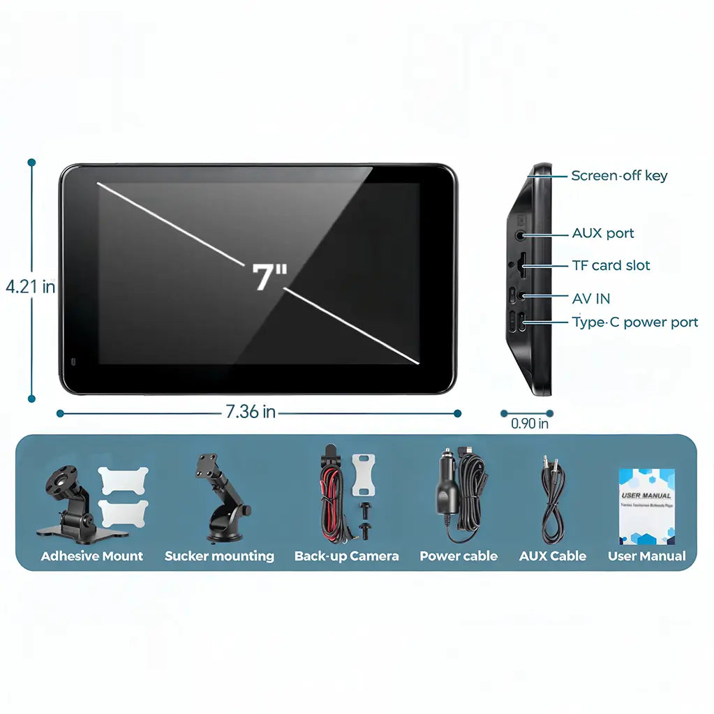 Upgraded Portable Wireless CarPlay Screen Adapter, Compatible with iPhone & Android, Smooth In-Car Entertainment System